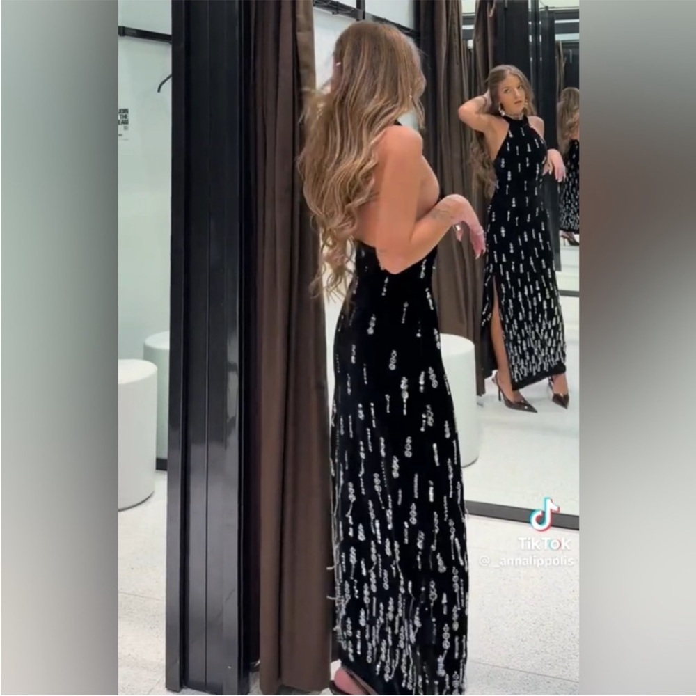 TREND NEW ! ZARA BEADED VELVET DRESS
🚨price firm no discount on this dress - Picture 4 of 15